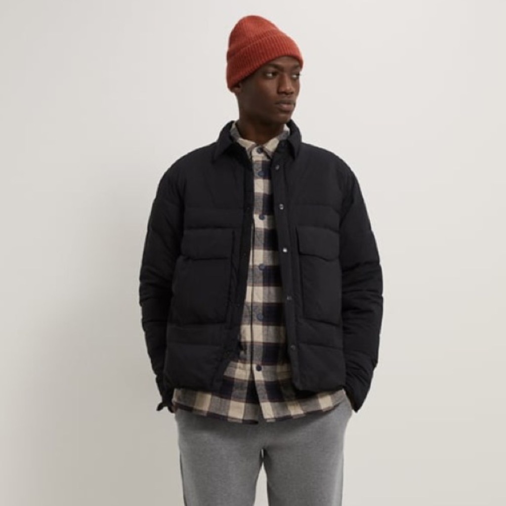 Zara Black Padded Over Shirt